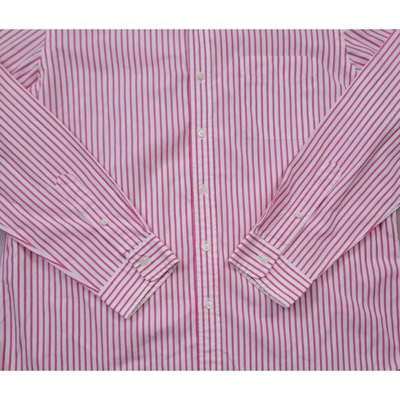 Lauren Ralph Lauren Dress Shirt Mens XL White Pink Striped Button Down Up LRL - Picture 4 of 13